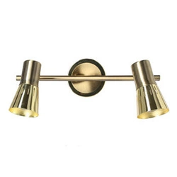 Lampa sufitowa Arena listwa 2*40W r50  E14 złoto patyna