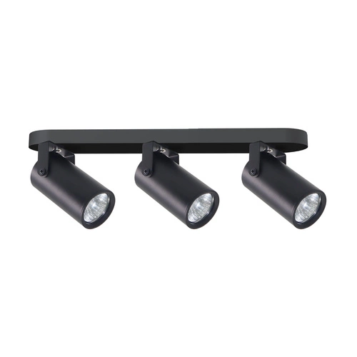 Lampa sufitowa Gary listwa czarny 3x15W  GU10 klosz czarny