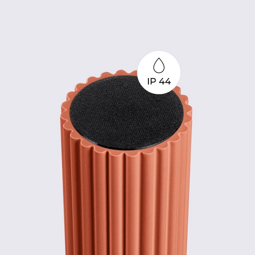 Plafon sufitowy nowoczesny HALO ochra czerwona IP44 okrągły do salonu i sypialni SOLLUX