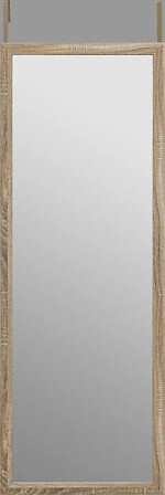 Lustro prostokątne Firsty do sypialni lub przedpokoju na drzwi w drewnianej ramie 94x34 cm