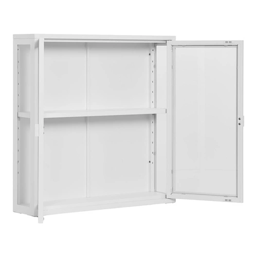 Brisbane biała wisząca witryna szklana loftowa do salonu na alkohol