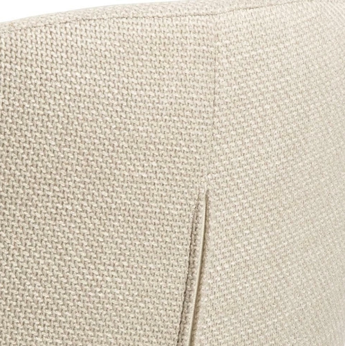 Krzesło Lirra Beige Black – nowoczesne beżowe krzesło tapicerowane na czarnych nogach