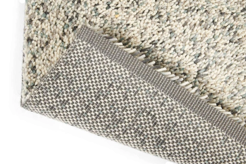 Dywan shaggy wełniany do salonu Shaggy Pop Art III 160x230 nowoczesny kremowy Carpets&More