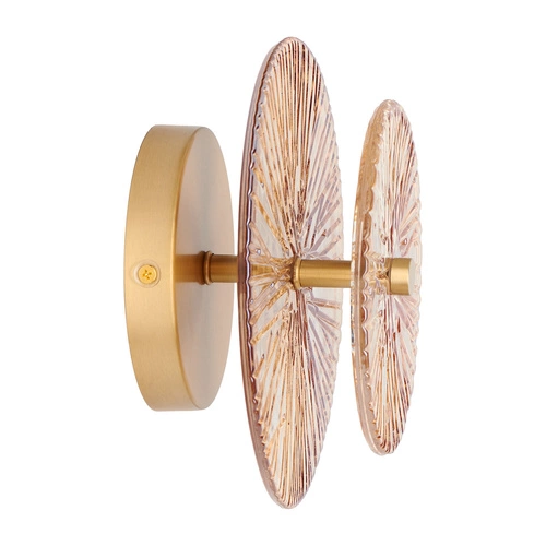 LUXIO nowoczesna lampa sufitowa LED szklana bursztynowa do salonu 20 cm Step into Design