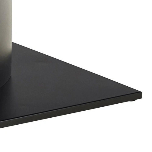 Stół do jadalni Marbella 200x100 czarny nowoczesny na jednej nodze