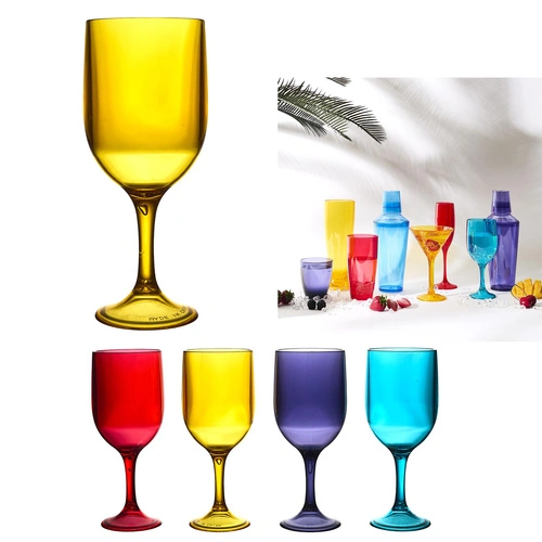 Kieliszek do wina fioletowy 340 ml Intesi Sky z tworzywa sztucznego do jadalni, zmywarka