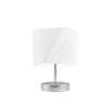 Lampka nocna do sypialni PASADENA LYSNE nowoczesna biała z abażurem na stolik 30 cm