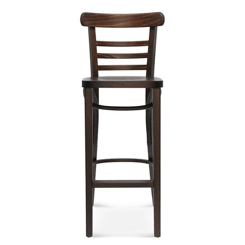 Hoker drewniany z oparciem Fameg BST-225 personalizowany, tapicerowany, 75 cm do kuchni