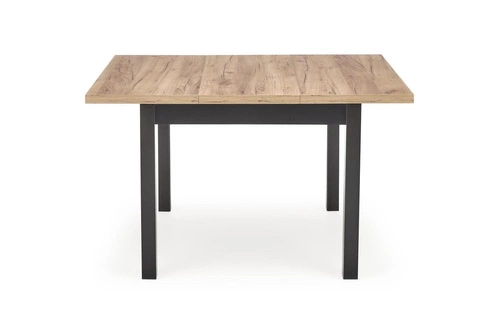 Stół rozkładany do jadalni Tiago 90-125x90 nowoczesny dąb artisan czarne nogi Intesi
