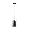 Lampa wisząca Jonera czarny 1x40W E27  klosz dymiony