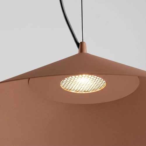 Lampa wisząca FINT mocca LED do salonu regulowana nowoczesna