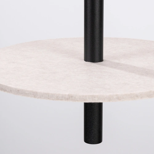 Lampa wisząca FELTRO 1 czarna beżowa nowoczesna do salonu i jadalni 30 cm