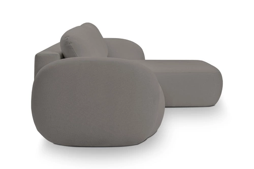 Narożnik z funkcją spania Salby szary nowoczesny prawy do salonu z pojemnikiem Intesi