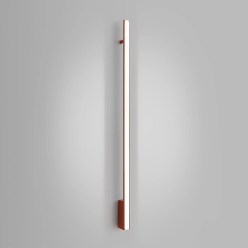 Kinkiet ścienny LED LAGOM 120 czerwony nowoczesny do salonu i sypialni aluminium Thoro