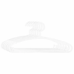 Zestaw 6 wieszaków dziecięcych białych