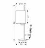 Lampa stołowa Bendi czarny 1x40W E27  abażur zielony
