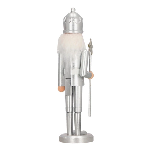 Dziadek do orzechów srebrny w koronie 28