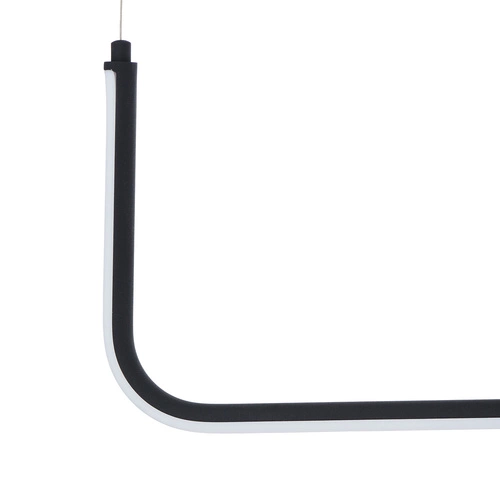 Nowoczesna lampa wisząca LED MINIMA-1 czarna 80 cm nad stół do salonu