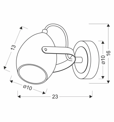 Kinkiet ścienny Anica czarny regulowany metalowy nowoczesny do salonu i sypialni CANDELLUX