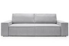 Sofa rozkładana Molde sztruks szary z pojemnikiem do salonu styl skandynawski