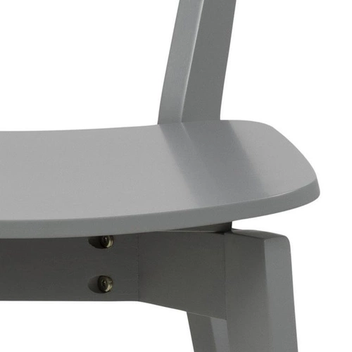 Krzesło drewniane Roxby szare do jadalni i kuchni skandynawskie Actona styl retro