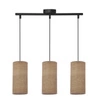 Lampa wisząca Ballo 3-punktowa brązowa regulowana nad stół do salonu i jadalni