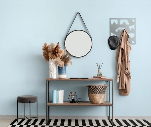 Wieszak ścienny Spark szary metalowy nowoczesny do przedpokoju i garderoby Doka