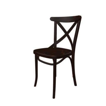 Krzesło drewniane Fameg A-8810/2 do jadalni i kuchni brązowe bukowe nowoczesne rustykalne