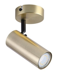 Kinkiet Colly lampa mosiądz 1x15W GU10  klosz mosiądz