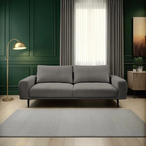 Sofa rozkładana Salmi 3 osobowa z funkcją spania do salonu ciemnoszara skandynawska