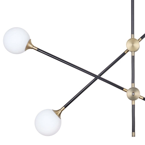 Lampa wisząca SPILLO czarno złota 92 cm nowoczesna do jadalni nad stół Step into Design