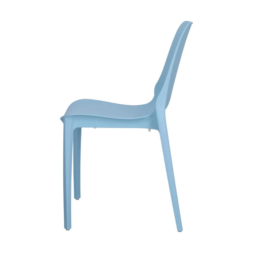 Krzesło ogrodowe Ginevra niebieskie z tworzywa sztaplowane nowoczesne SCAB Design