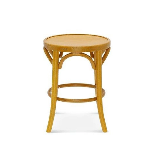 Taboret drewniany Fameg Cata personalizowany, tapicerowany, do kuchni i jadalni 46 cm