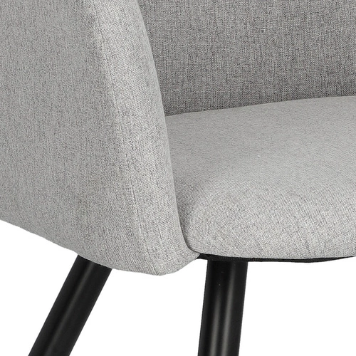 Zestaw 2 krzeseł Molto Black szare