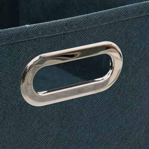 Pudełko materiałowe do regału 31x15 cm morskie z metalowym uchwytem 5five simply smart