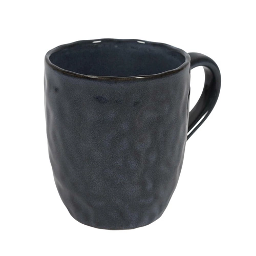 Kubek ceramiczny Noyer 330 ml granatowy glamour do kawy i herbaty Intesi