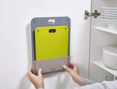 Zestaw 2 plastikowych desek do krojenia DoorStore Chop Joseph Joseph szare do kuchni