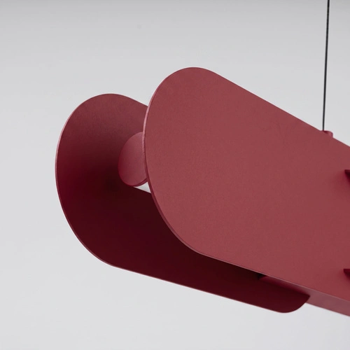 Lampa wisząca LED CHAIN burgund do salonu nad stół nowoczesna
