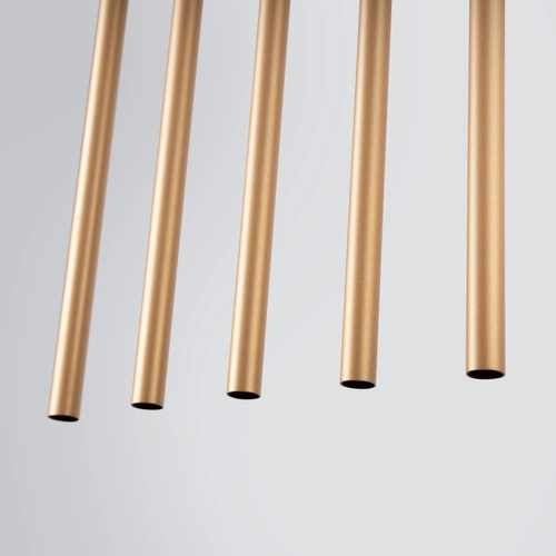 Lampa sufitowa złota Pastelo 5-punktowa nowoczesna metalowa do salonu i jadalni SOLLUX