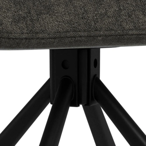 Krzesło Graham Actona tapicerowane obrotowe szare do jadalni i salonu