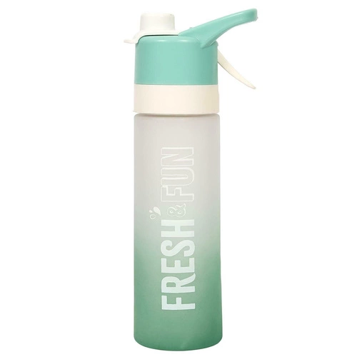 Bidon na wodę Intesi Fresh&Fun zielony nowoczesny polipropylenowy do pracy i na trening