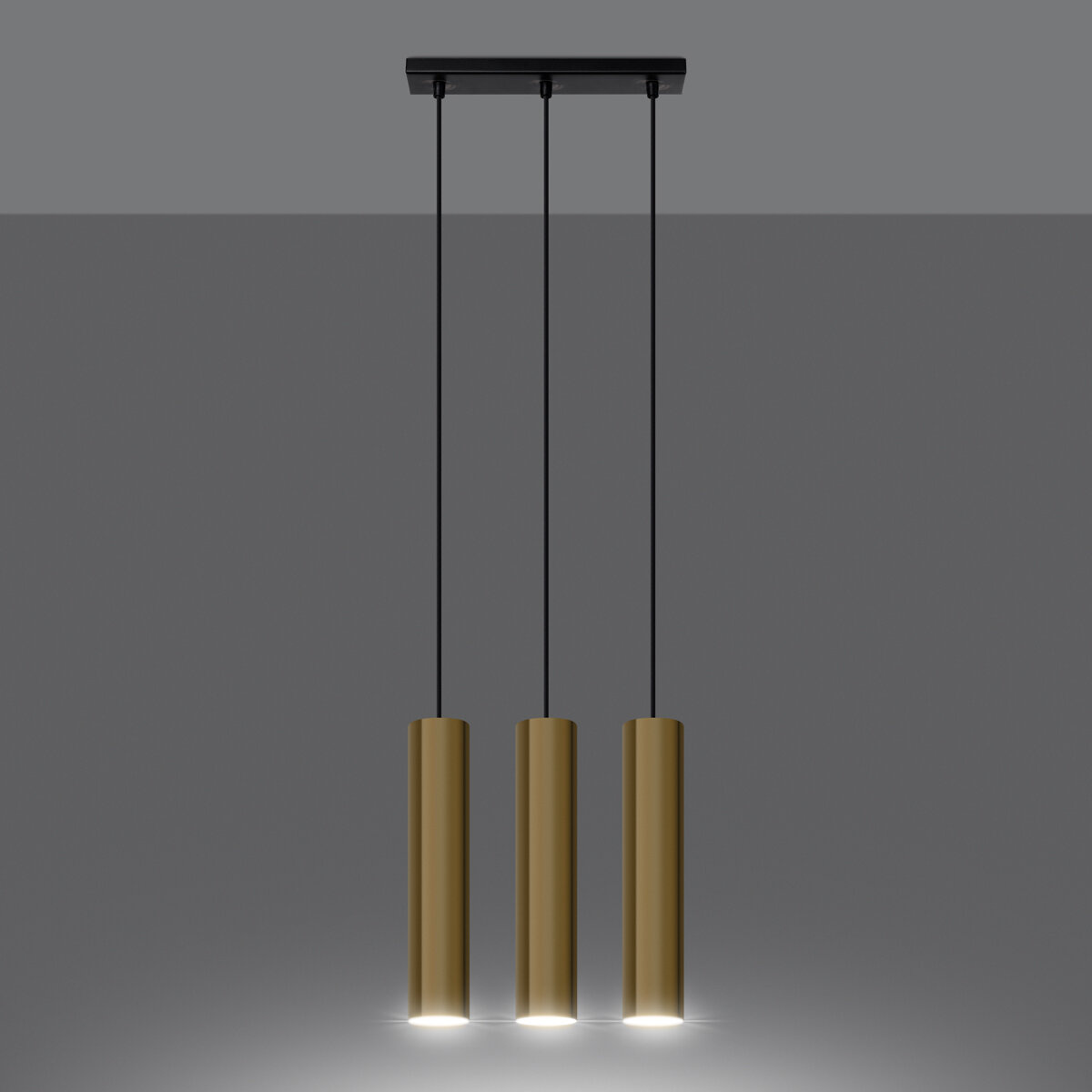 Lampa Wisząca LAGOS 3 złoty połysk