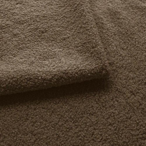 Narożnik z funkcją spania Hobro brązowy prawy do salonu nowoczesny z pojemnikiem