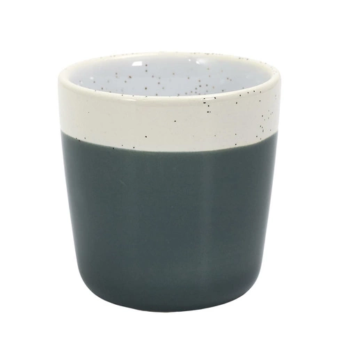 Kubek ceramiczny do espresso Doblo 100 ml morski nowoczesny dla miłośników kawy Intesi