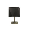 Lampka nocna PASADENA nowoczesna z abażurem brązowym do sypialni na stolik LYSNE 30 cm