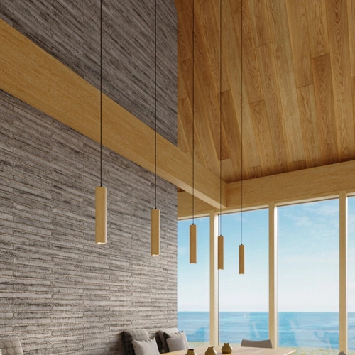 Lampa wisząca drewniana LINO 3-punktowa nowoczesna do kuchni i nad wyspę Sollux