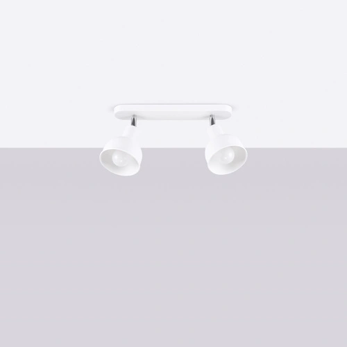 Plafon sufitowy ELBA 2 biały metalowy loftowy do salonu i sypialni SOLLUX LIGHTING