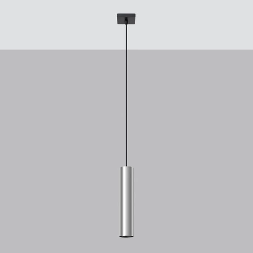 Lampa wisząca metalowa Lagos 1 chrom nowoczesna regulowana do salonu i jadalni 100 cm