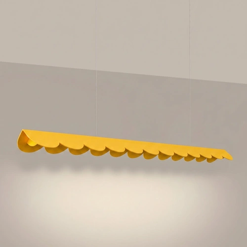Lampa wisząca BISCUIT 130 żółta LED nad wyspę regulowana