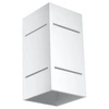 Nowoczesny biały kinkiet ścienny Blocco Sollux Lighting do sypialni i salonu z aluminium